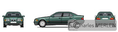 BMW E36 Pixel Car